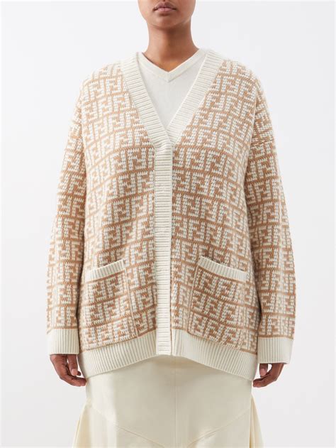 fendi ff cardigan|fendi cashmere cardigan.